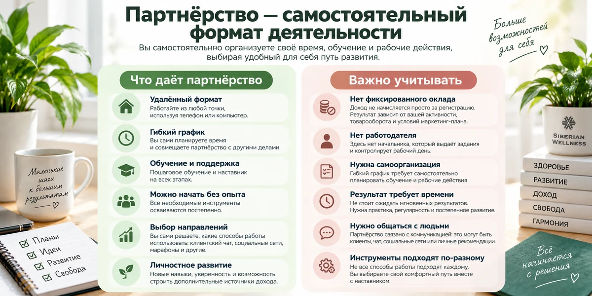 Плюсы и минусы партнёрства Siberian Wellness