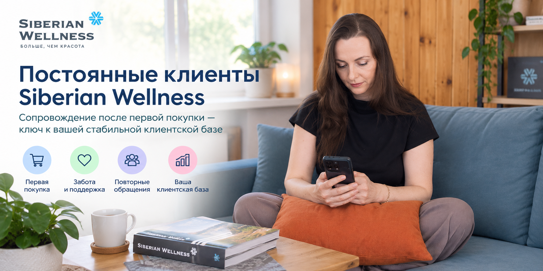 Постоянные клиенты Siberian Wellness — работа с клиентами через телефон